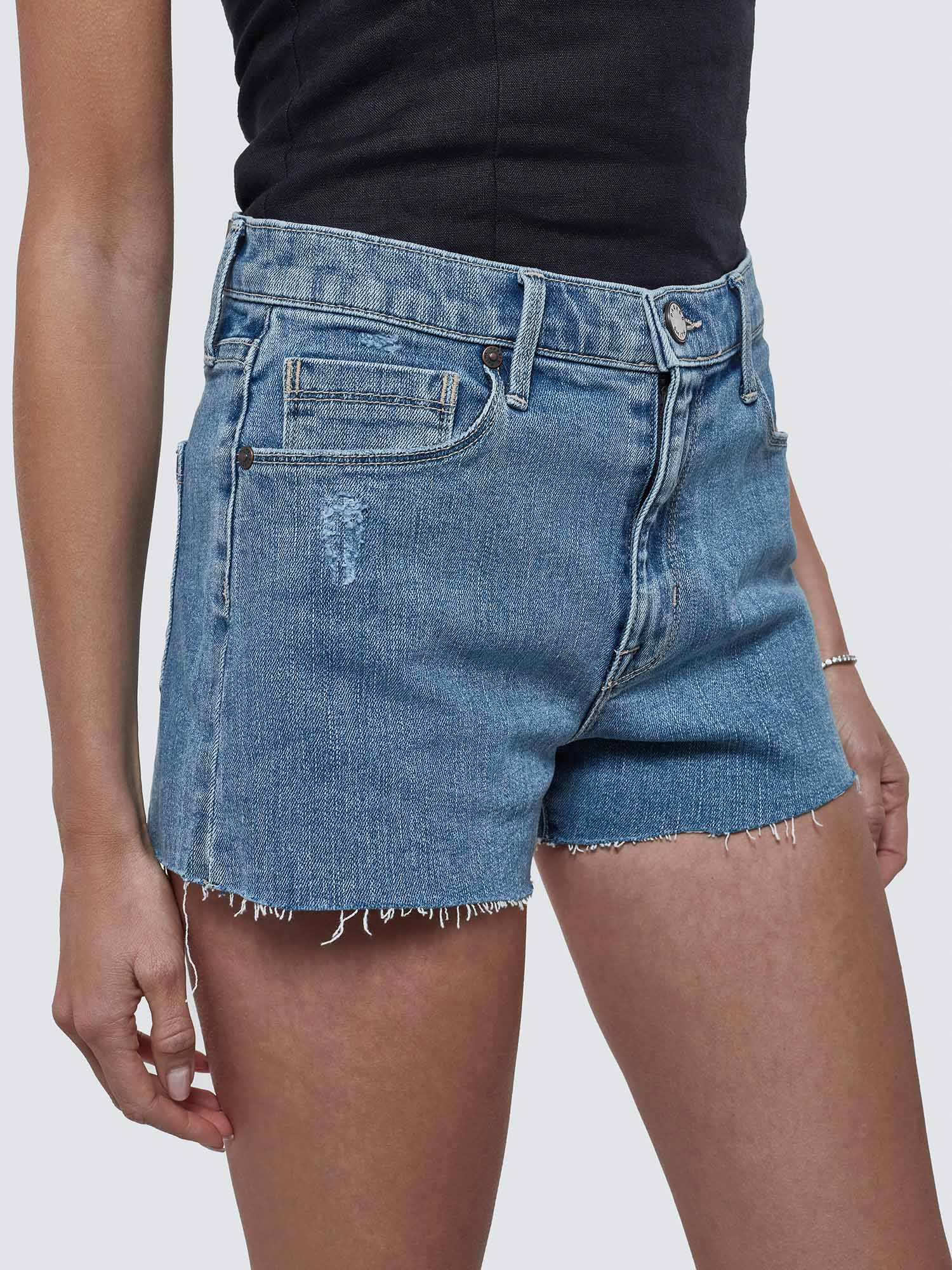 Charlie Short w/Raw Hem in Brentwood Distressed