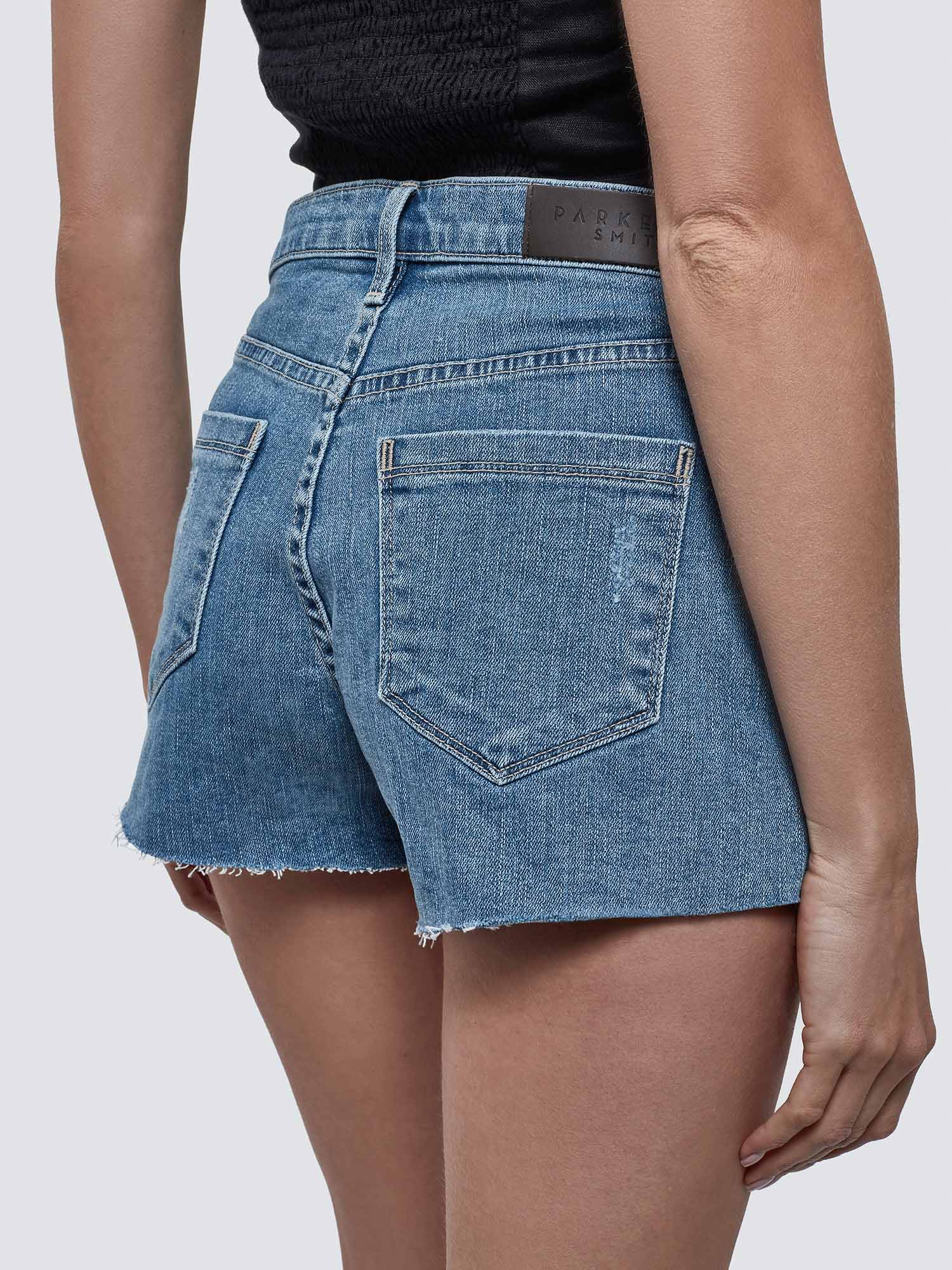 Charlie Short w/Raw Hem in Brentwood Distressed